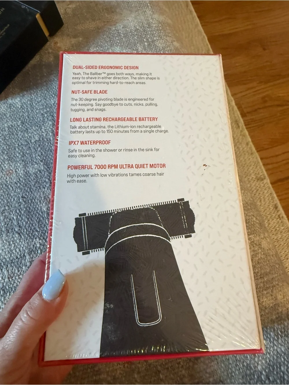 The Ballber Electric Hair trimmer by Happy Nuts.